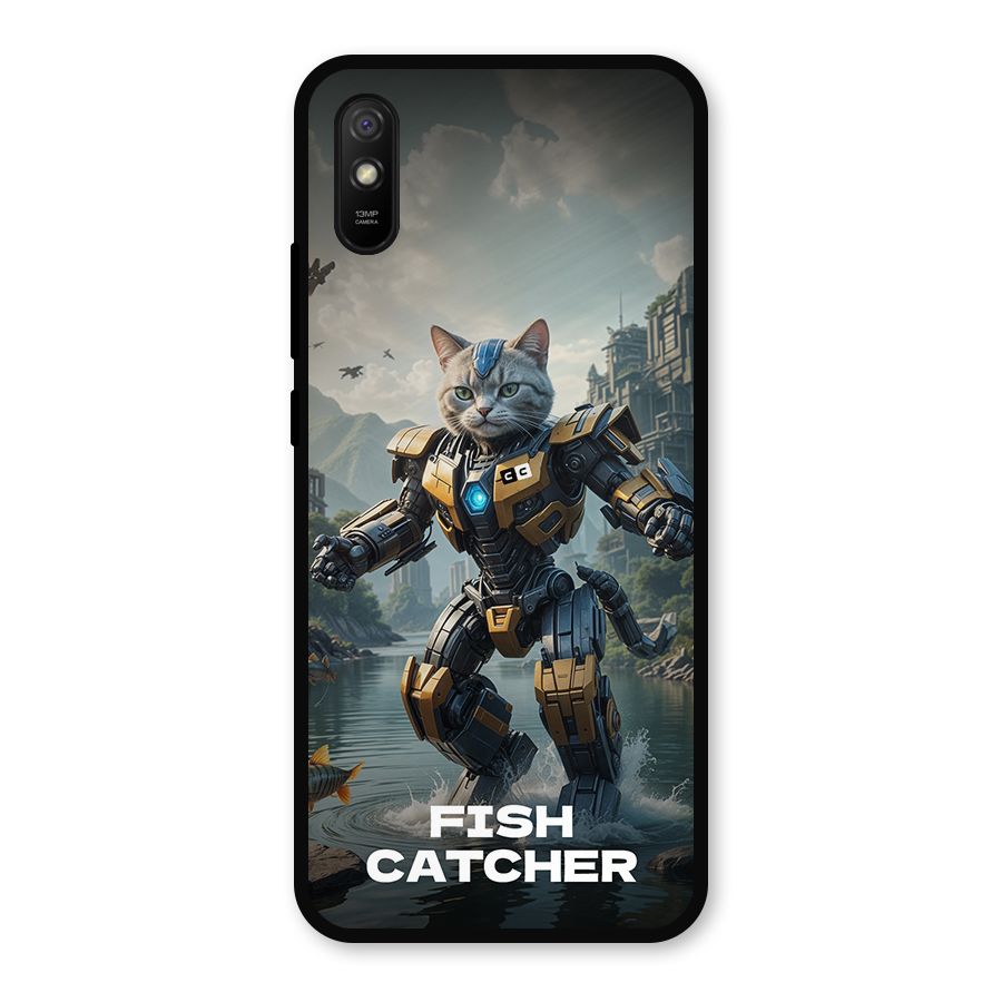 Fish Catcher Metal Back Case for Redmi 9i