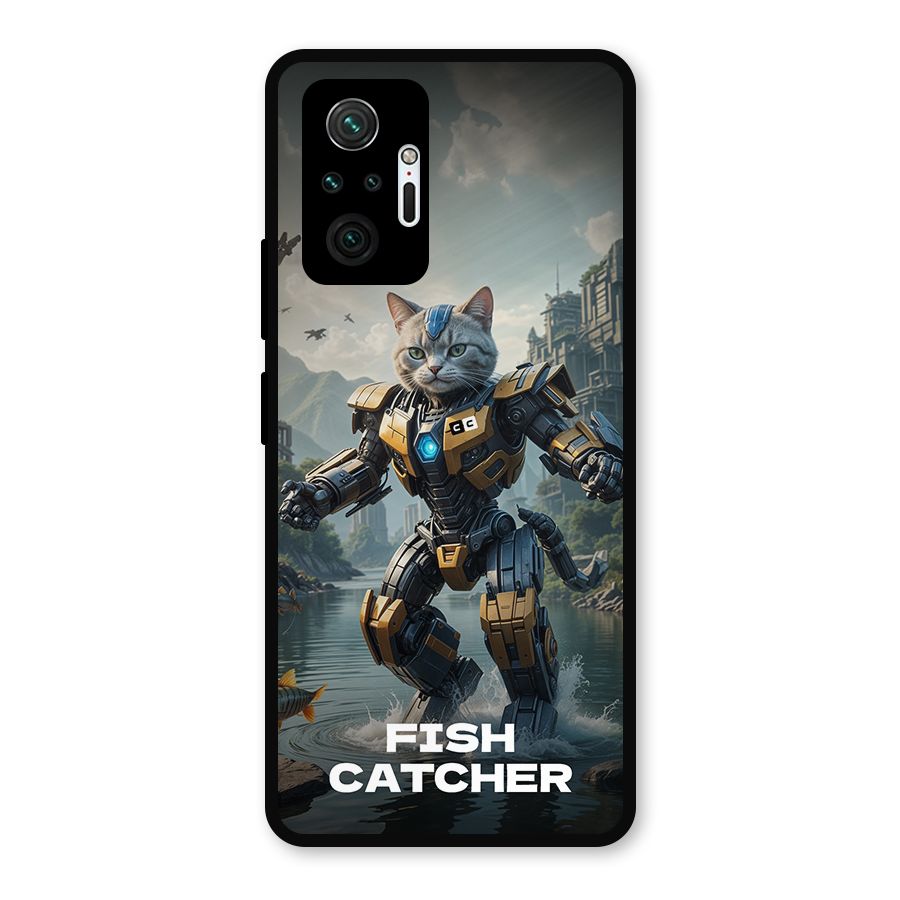 Fish Catcher Metal Back Case for Redmi Note 10 Pro