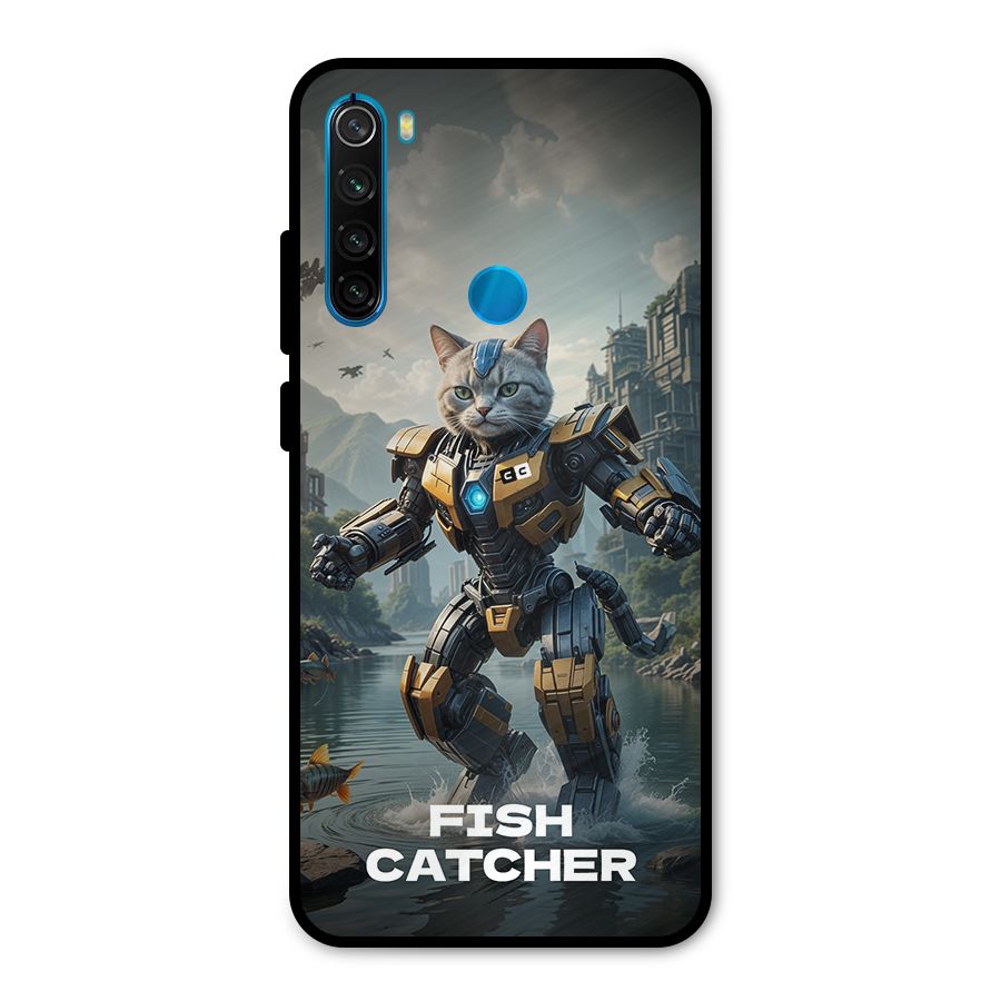 Fish Catcher Metal Back Case for Redmi Note 8
