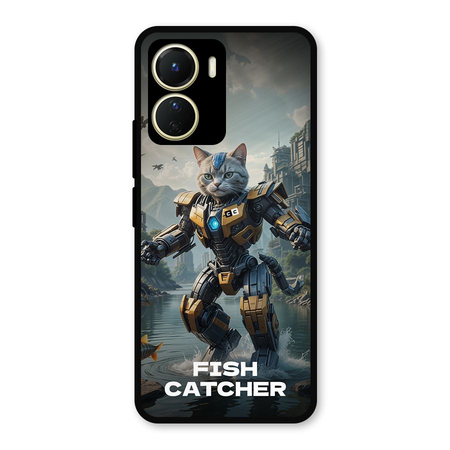 Fish Catcher Metal Back Case for Vivo T2x