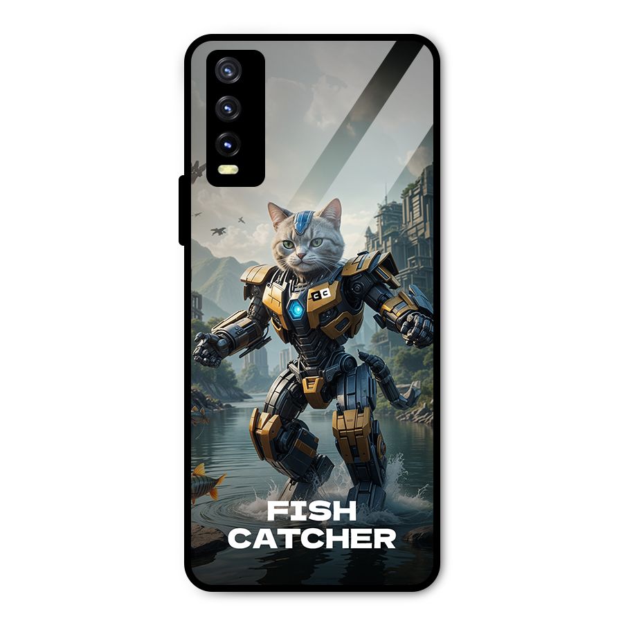 Fish Catcher Metal Back Case for Vivo Y20