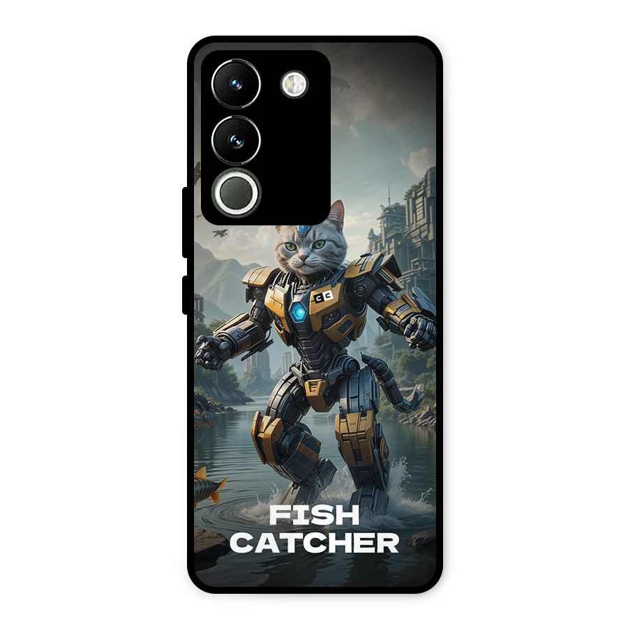 Fish Catcher Metal Back Case for Vivo Y200