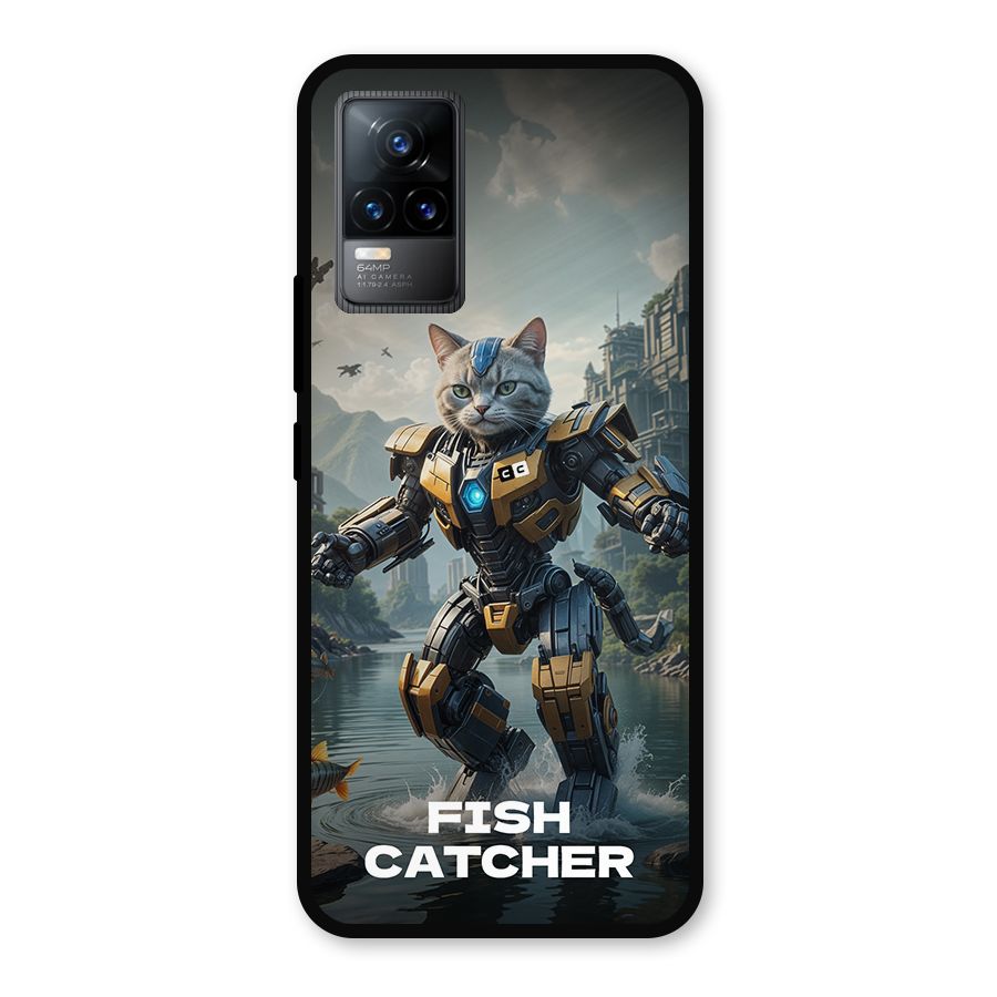 Fish Catcher Metal Back Case for Vivo Y73