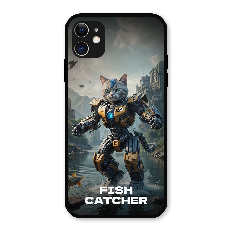 Fish Catcher Metal Back Case for iPhone 11