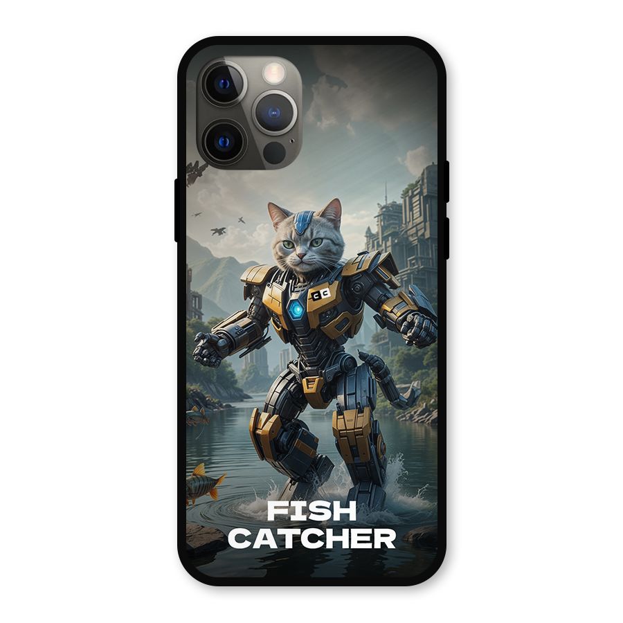 Fish Catcher Metal Back Case for iPhone 12 Pro