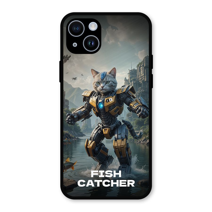 Fish Catcher Metal Back Case for iPhone 14