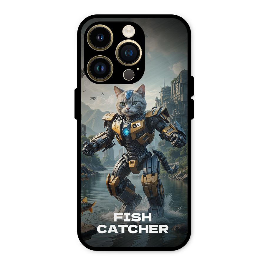 Fish Catcher Metal Back Case for iPhone 14 Pro