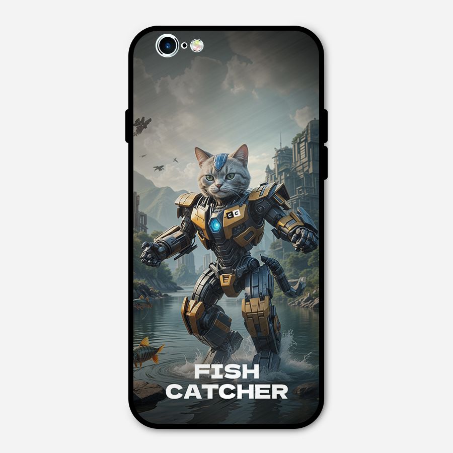 Fish Catcher Metal Back Case for iPhone 6 6s