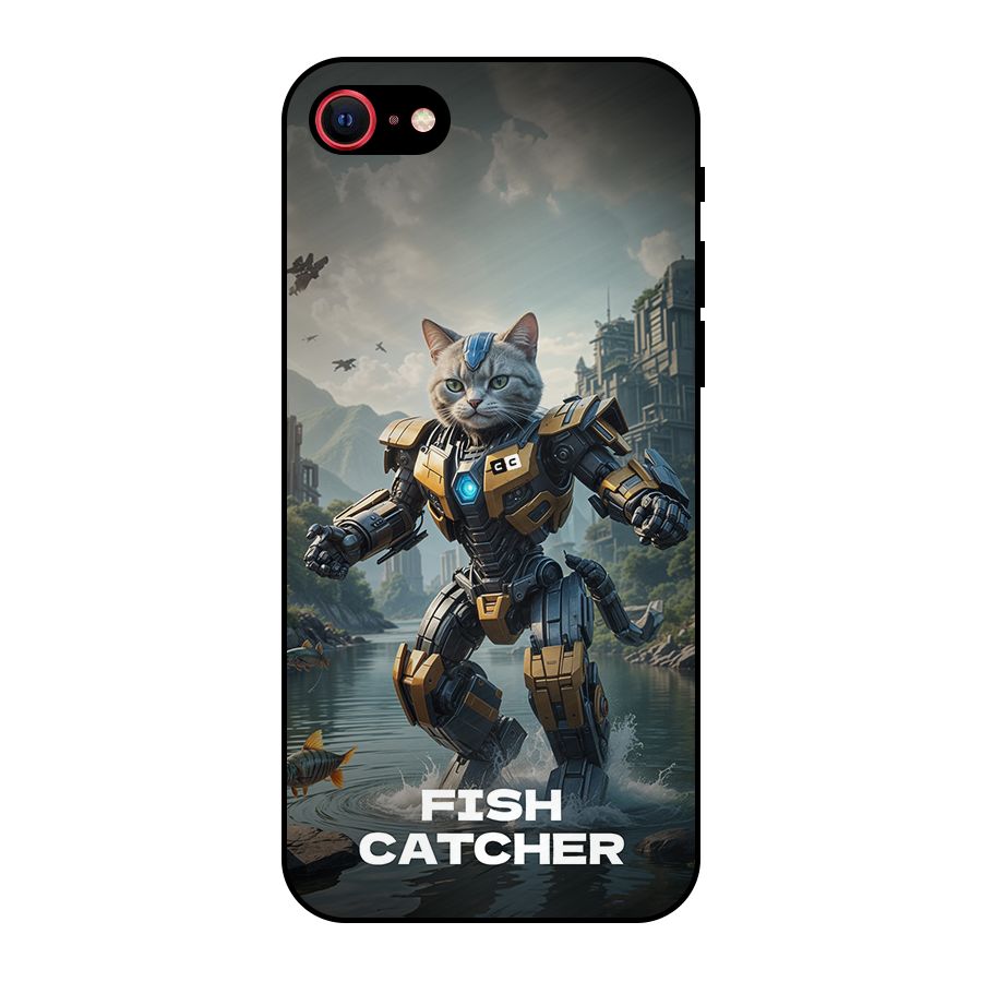 Fish Catcher Metal Back Case for iPhone 7