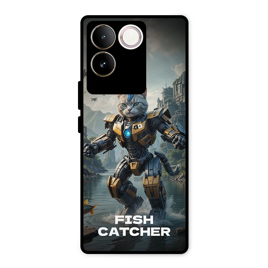 Fish Catcher Metal Back Case for iQOO Z7 Pro