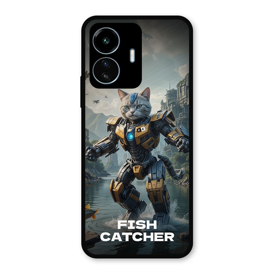 Fish Catcher Metal Back Case for vivo iQOO Z6 Lite 5G