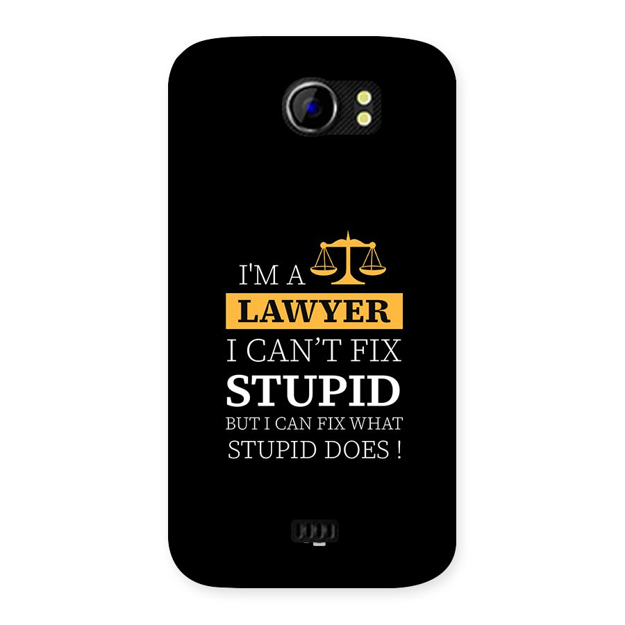 Fix Stupid Case Back Case for Canvas 2 A110