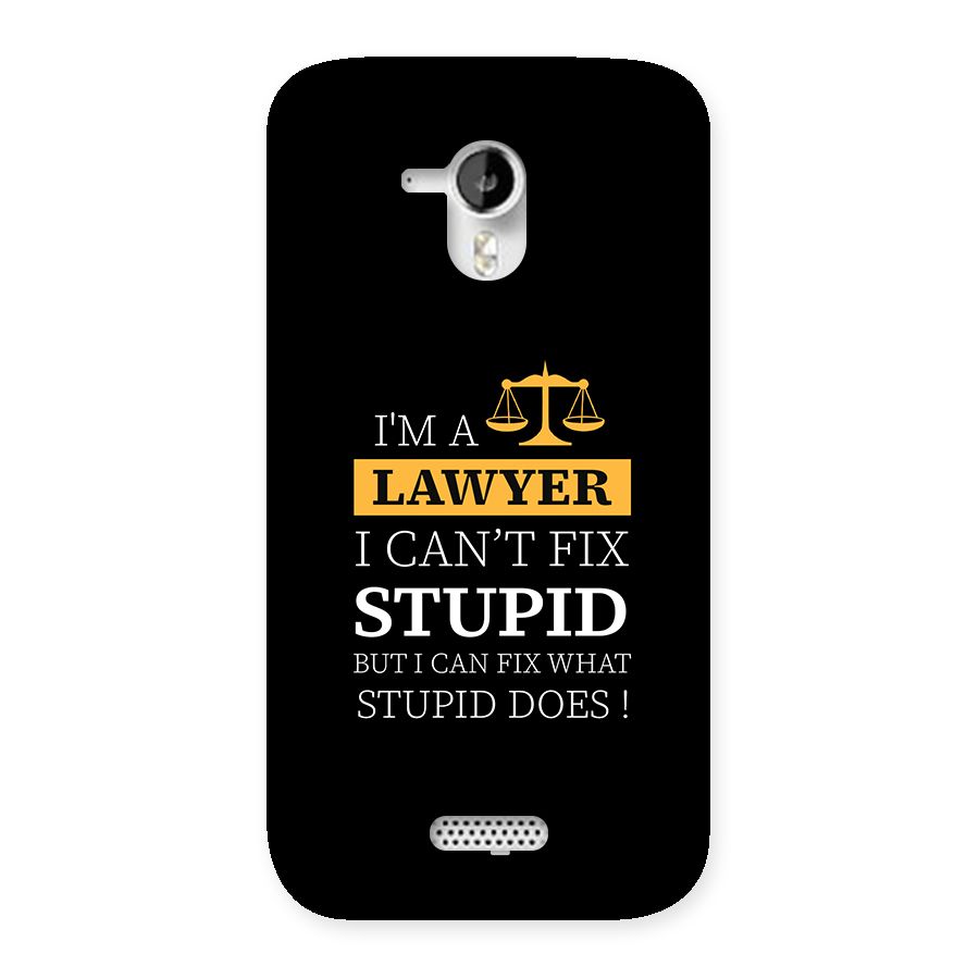 Fix Stupid Case Back Case for Canvas HD A116