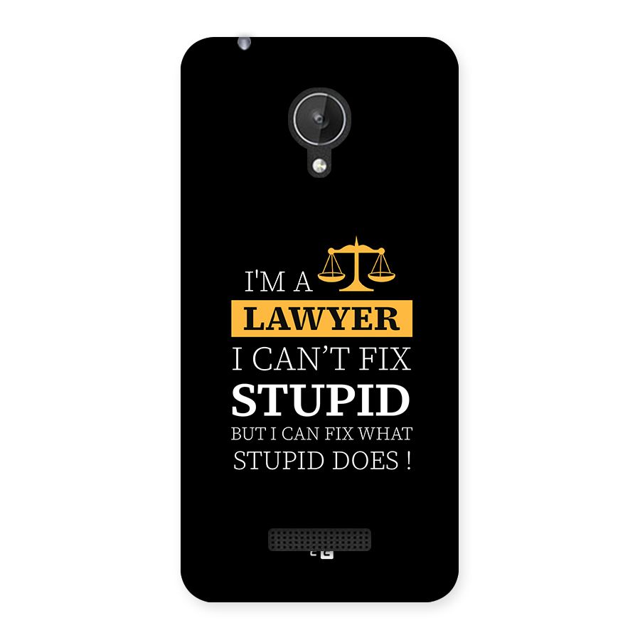 Fix Stupid Case Back Case for Canvas Spark Q380