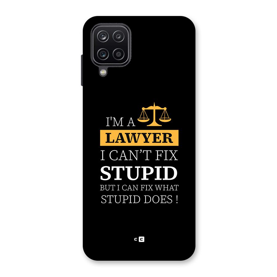 Fix Stupid Case Back Case for Galaxy A12