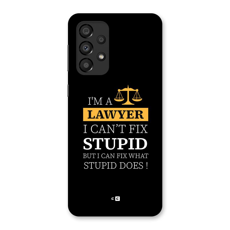 Fix Stupid Case Back Case for Galaxy A33 5G
