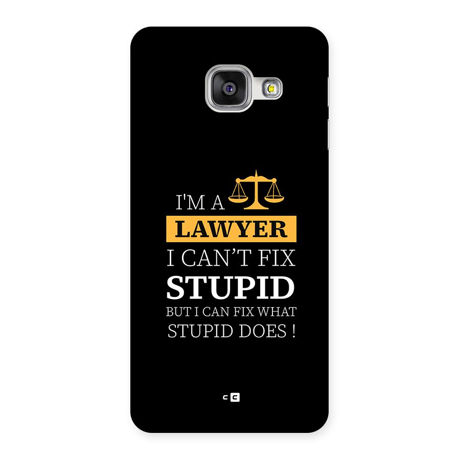 Fix Stupid Case Back Case for Galaxy A3 (2016)