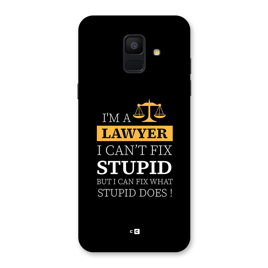 Fix Stupid Case Back Case for Galaxy A6 (2018)
