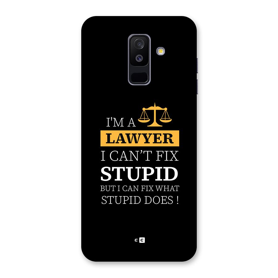 Fix Stupid Case Back Case for Galaxy A6 Plus