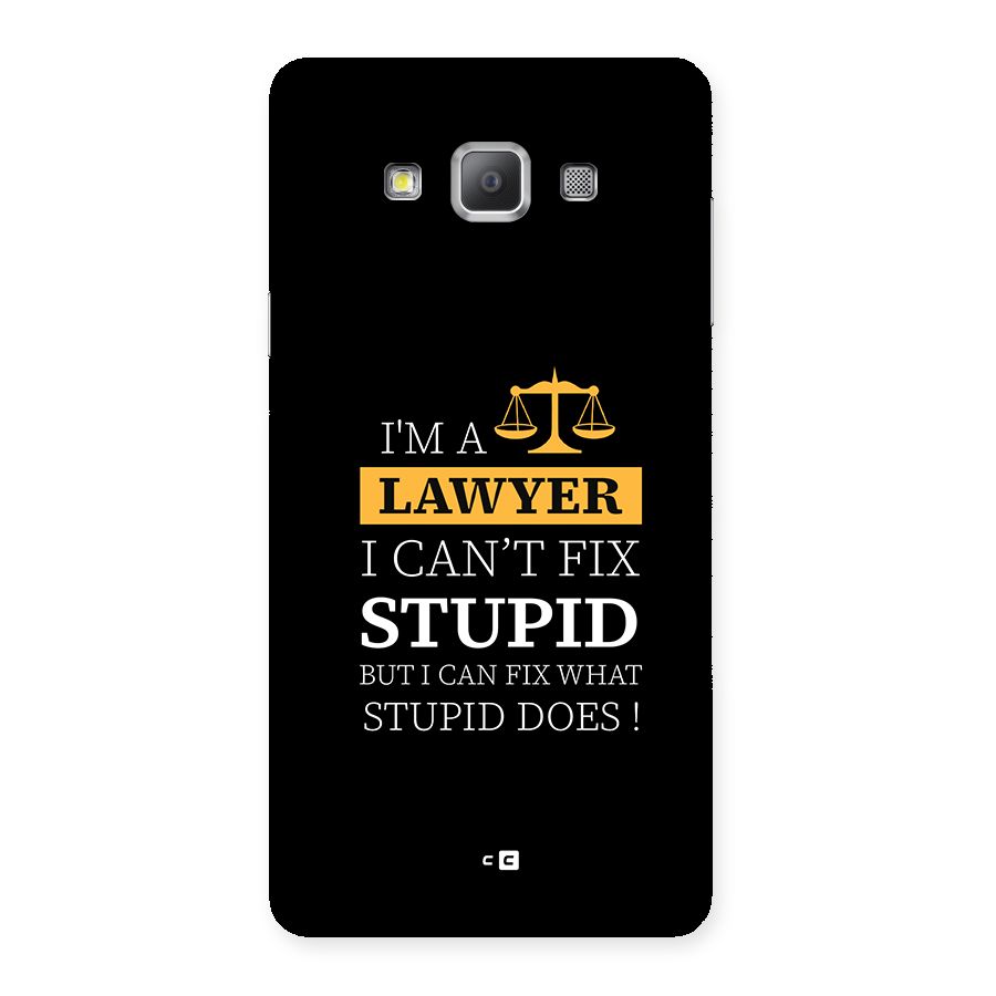Fix Stupid Case Back Case for Galaxy A7