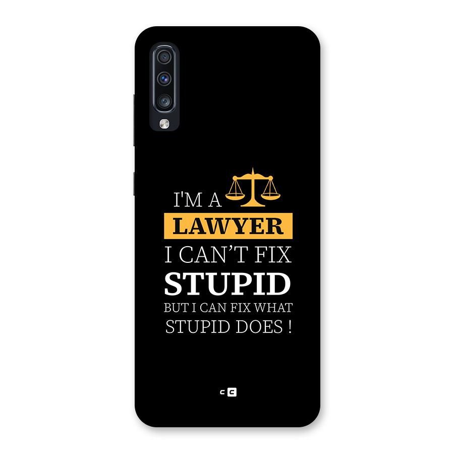 Fix Stupid Case Back Case for Galaxy A70