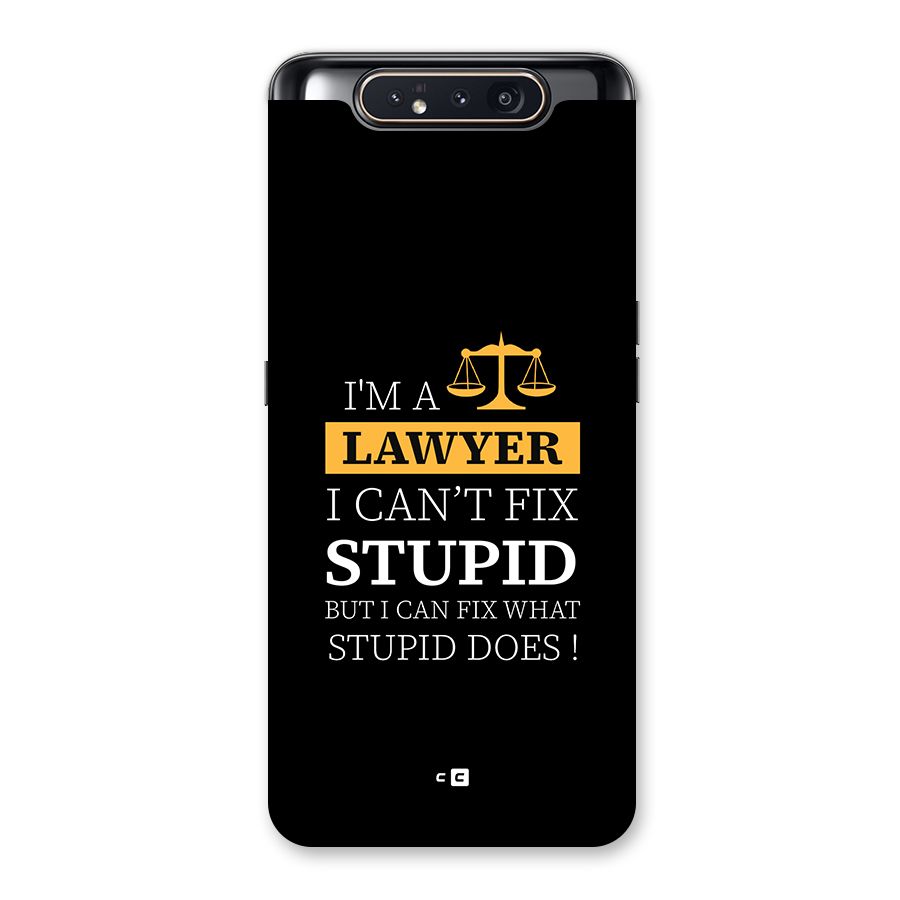 Fix Stupid Case Back Case for Galaxy A80