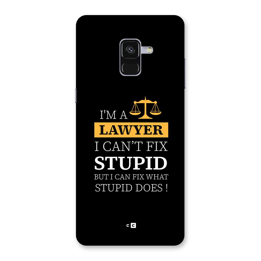 Fix Stupid Case Back Case for Galaxy A8 Plus