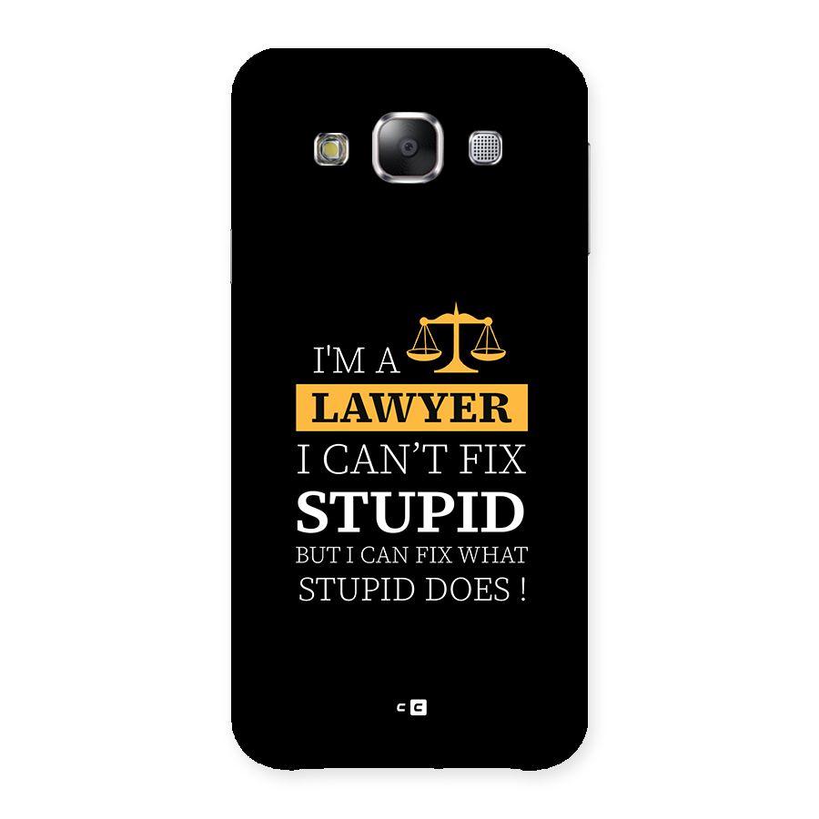 Fix Stupid Case Back Case for Galaxy E5