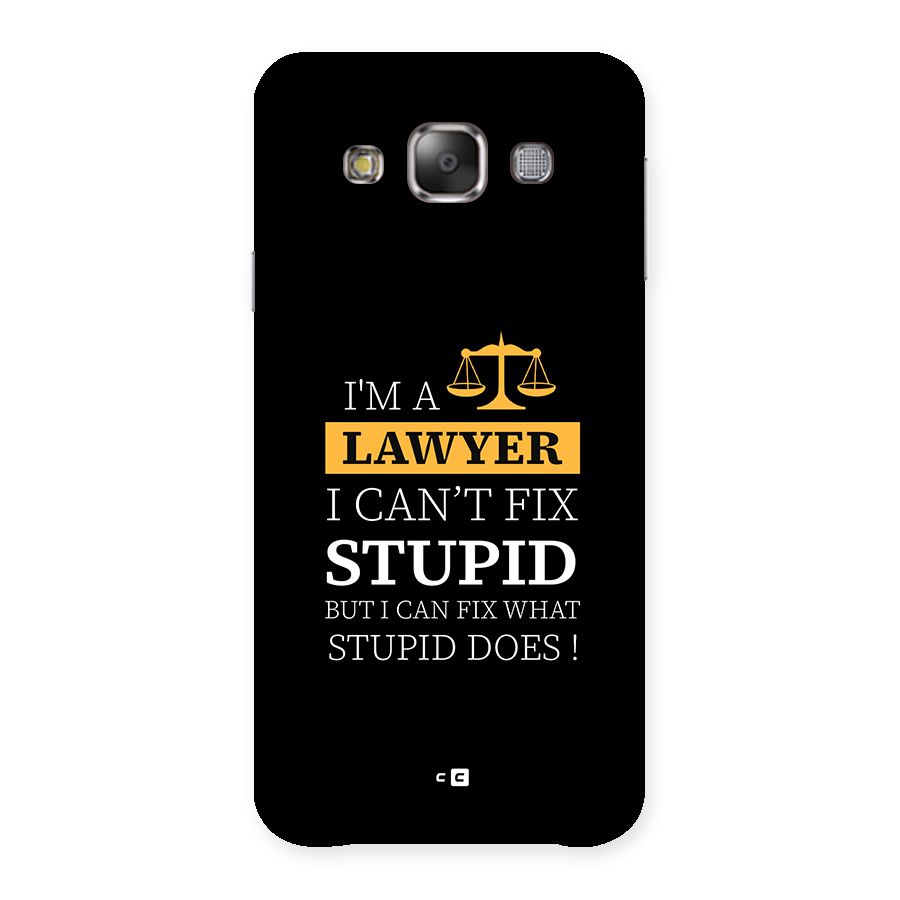 Fix Stupid Case Back Case for Galaxy E7