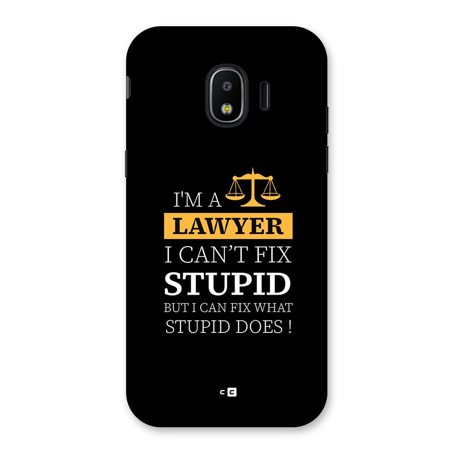 Fix Stupid Case Back Case for Galaxy J2 Pro 2018