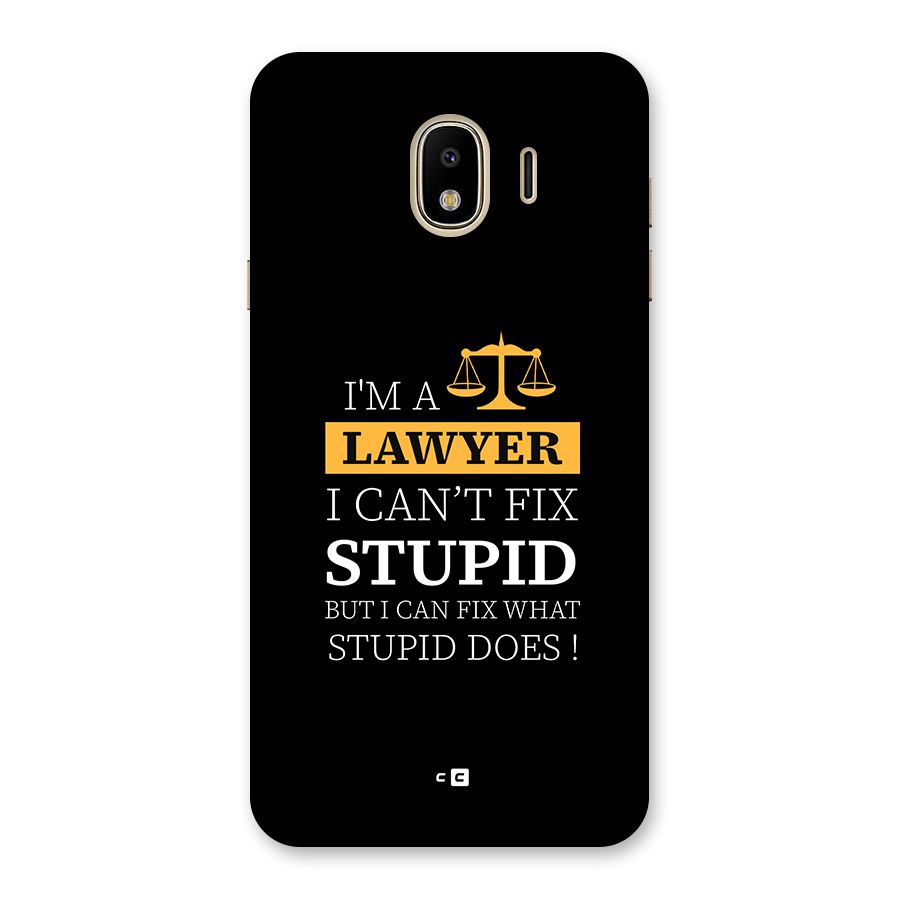 Fix Stupid Case Back Case for Galaxy J4