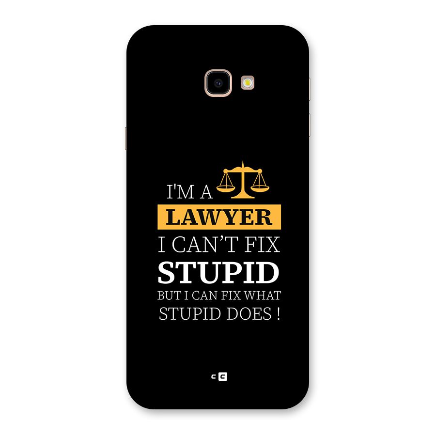 Fix Stupid Case Back Case for Galaxy J4 Plus