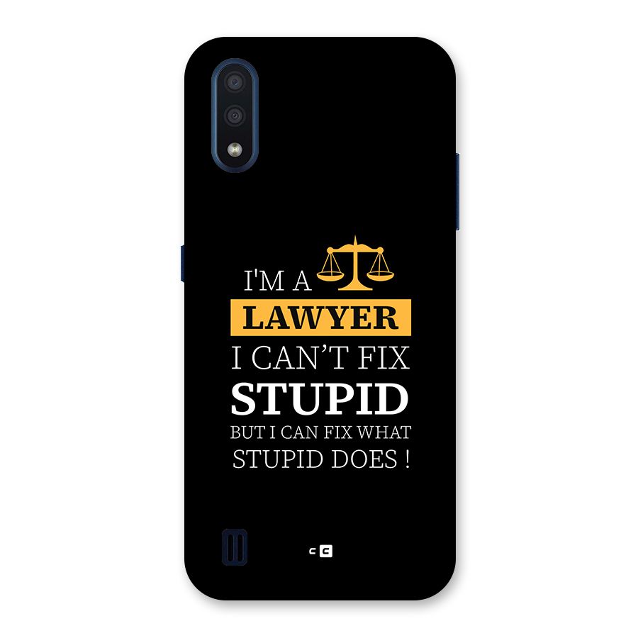 Fix Stupid Case Back Case for Galaxy M01