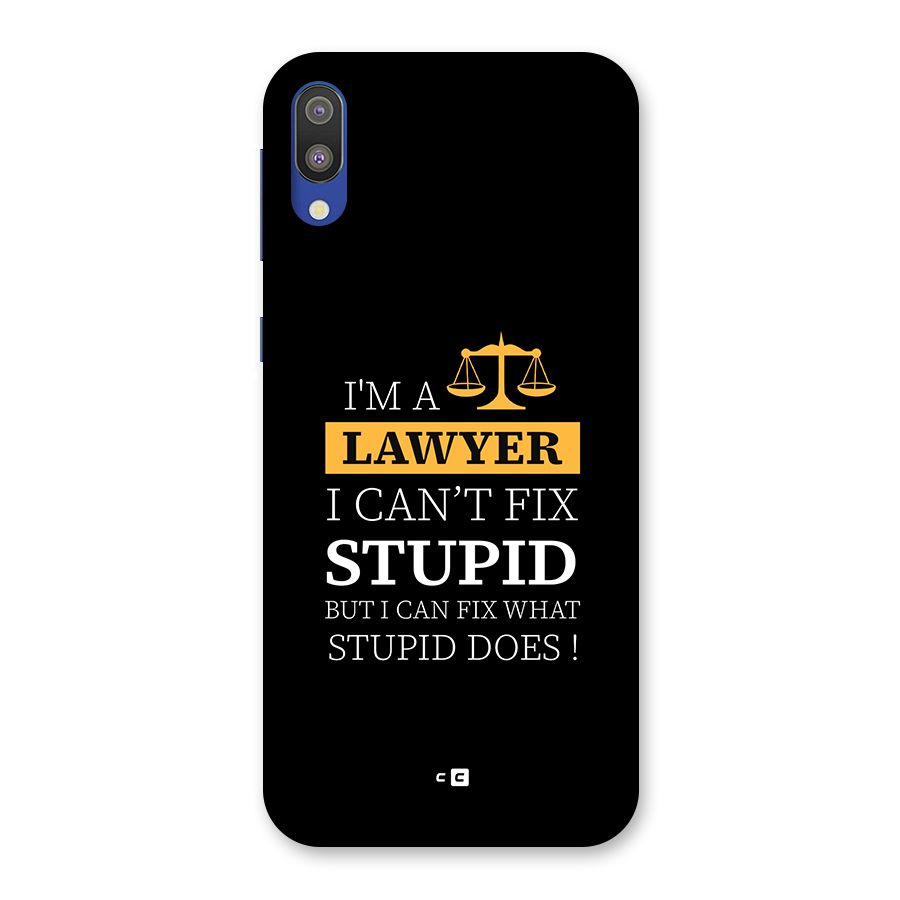Fix Stupid Case Back Case for Galaxy M10