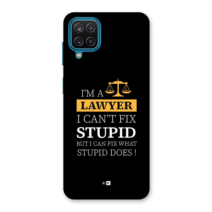 Fix Stupid Case Back Case for Galaxy M12