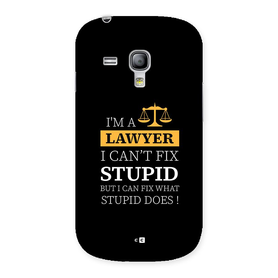 Fix Stupid Case Back Case for Galaxy S3 Mini