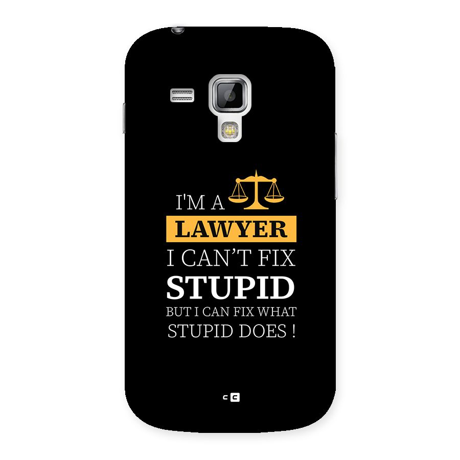 Fix Stupid Case Back Case for Galaxy S Duos