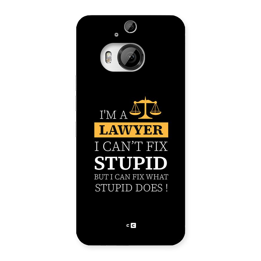 Fix Stupid Case Back Case for HTC One M9 Plus