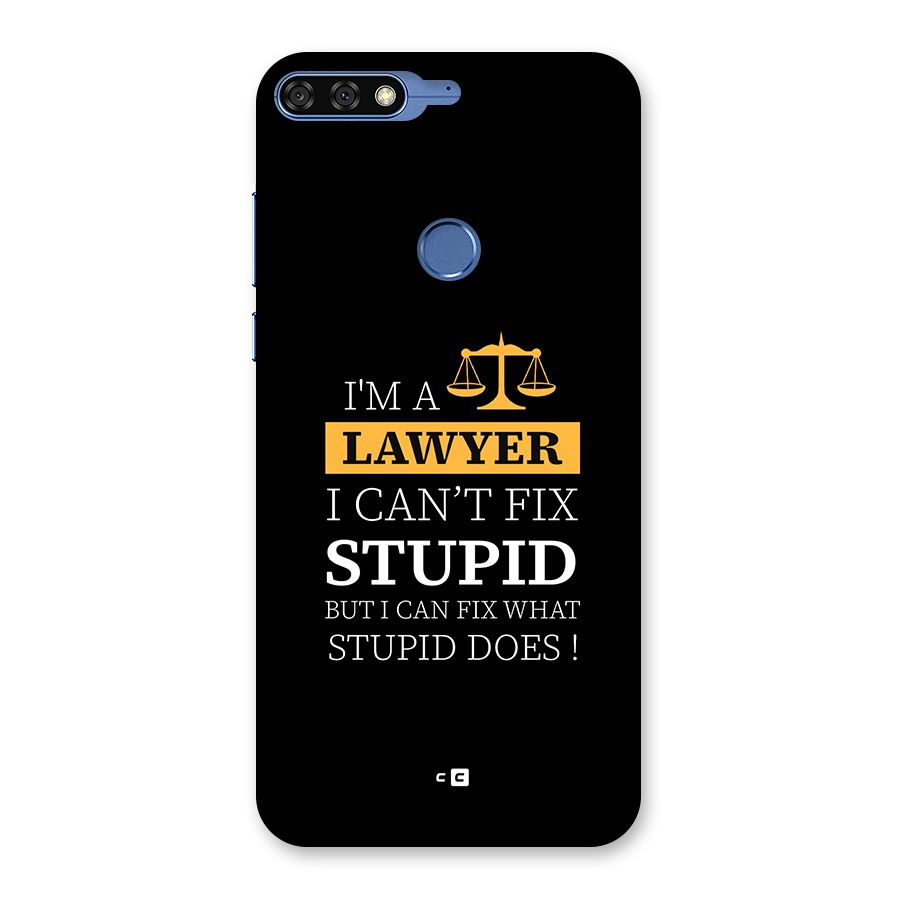 Fix Stupid Case Back Case for Honor 7C