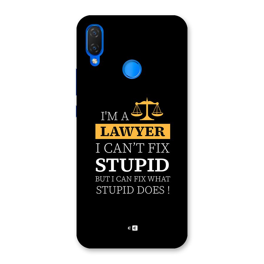 Fix Stupid Case Back Case for Huawei P Smart Plus