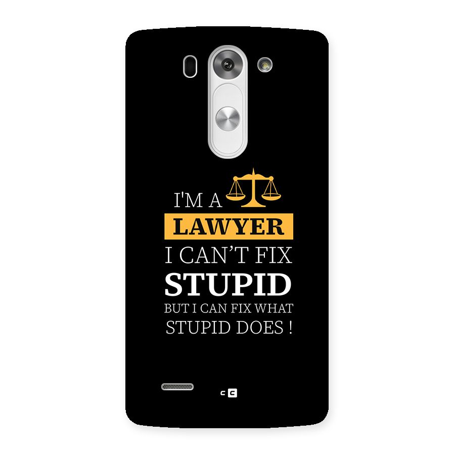 Fix Stupid Case Back Case for LG G3 Mini