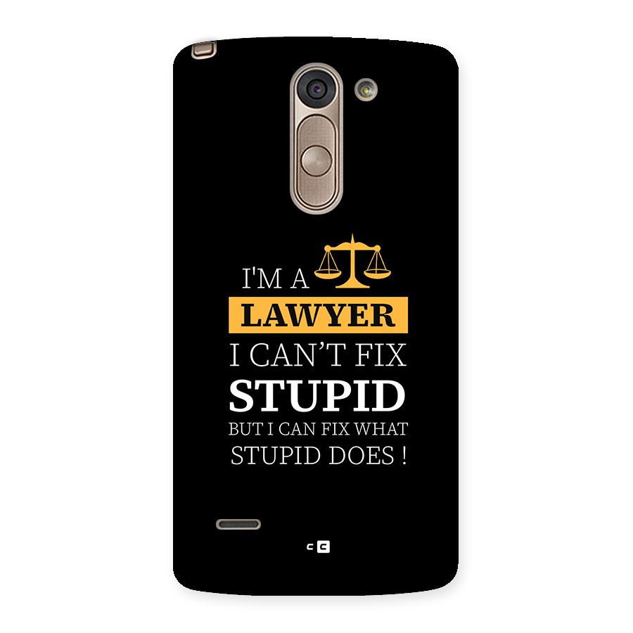 Fix Stupid Case Back Case for LG G3 Stylus