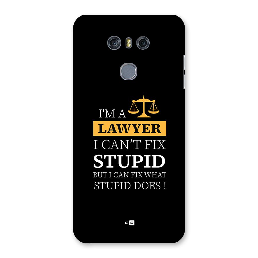 Fix Stupid Case Back Case for LG G6