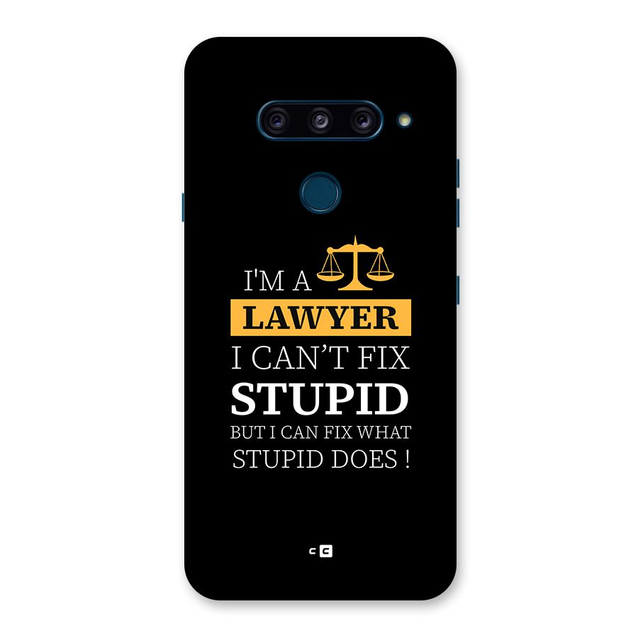 Fix Stupid Case Back Case for LG  V40 ThinQ