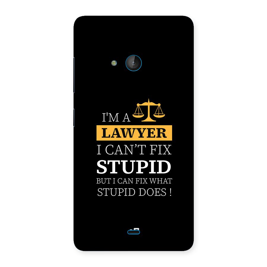 Fix Stupid Case Back Case for Lumia 540