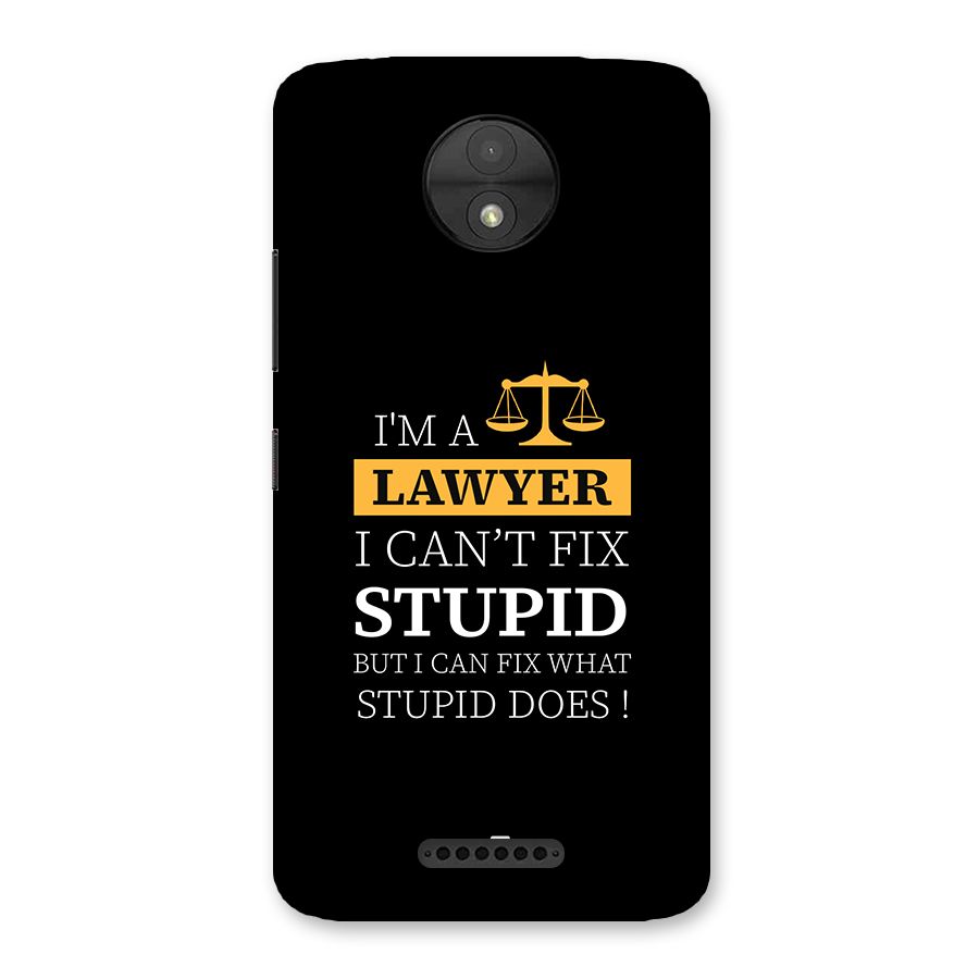 Fix Stupid Case Back Case for Moto C