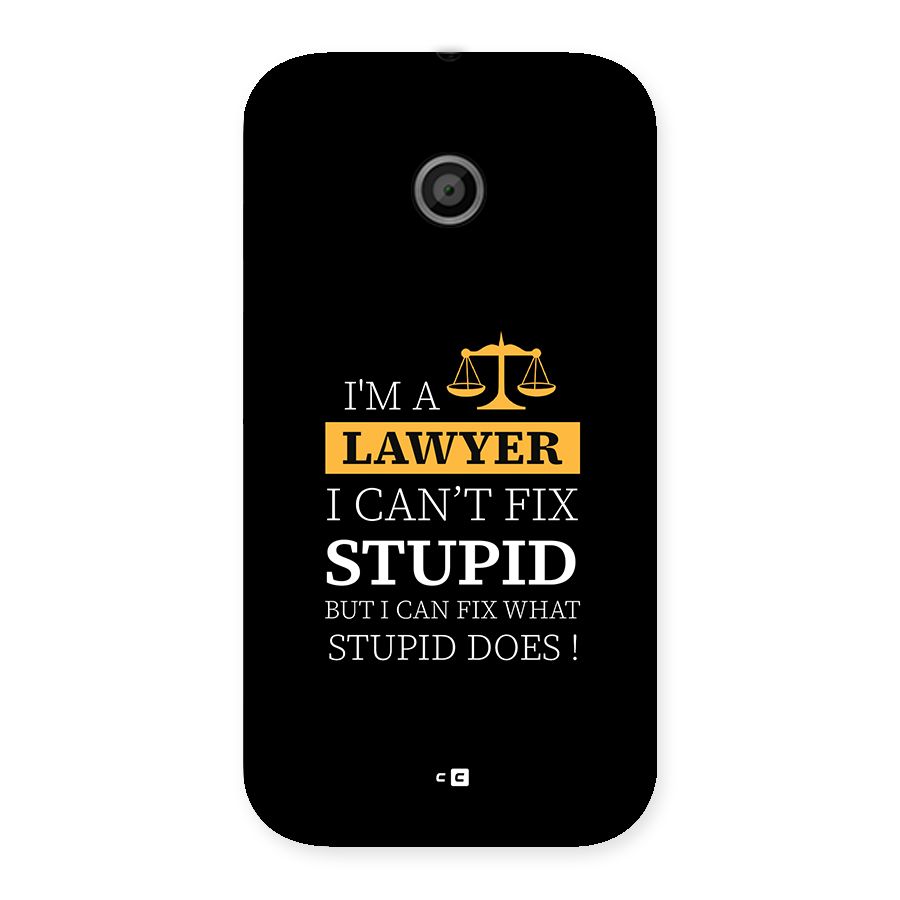 Fix Stupid Case Back Case for Moto E