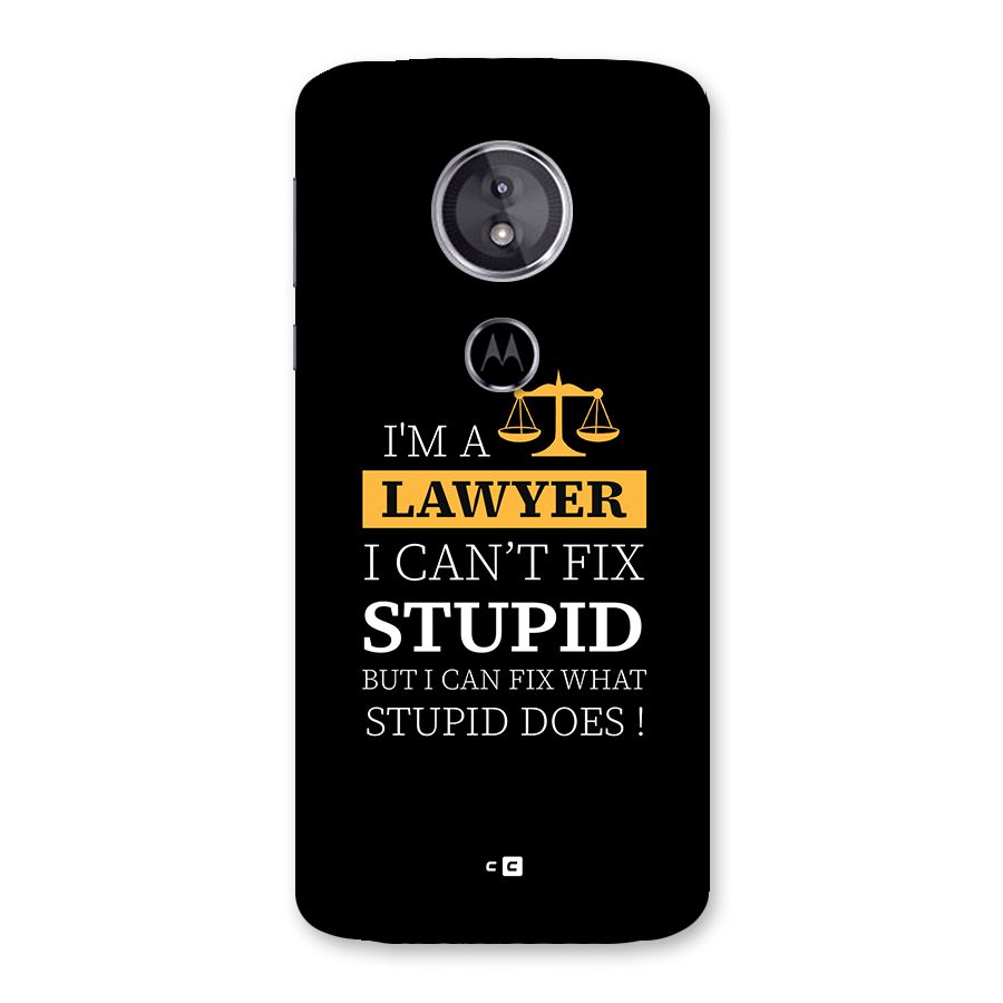 Fix Stupid Case Back Case for Moto E5