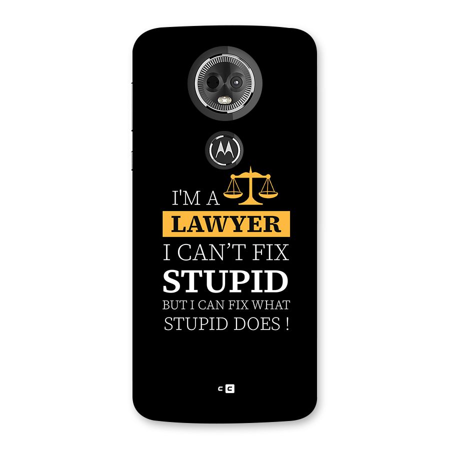 Fix Stupid Case Back Case for Moto E5 Plus