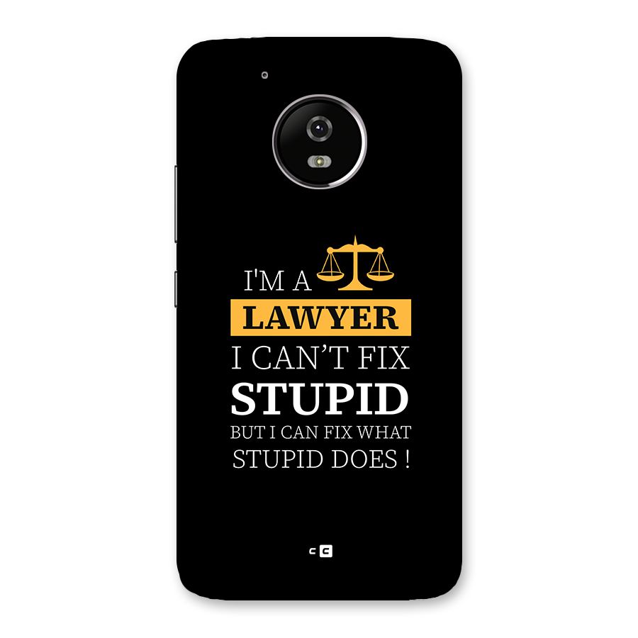 Fix Stupid Case Back Case for Moto G5